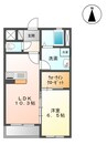プラッツ・ユーⅢ 1LDKの間取り