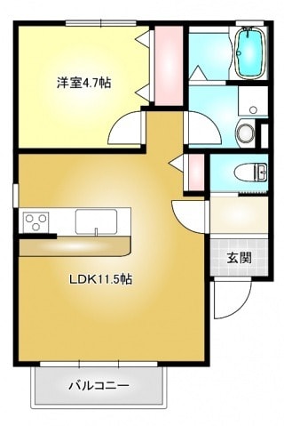 間取り図 ル・シェルⅡ
