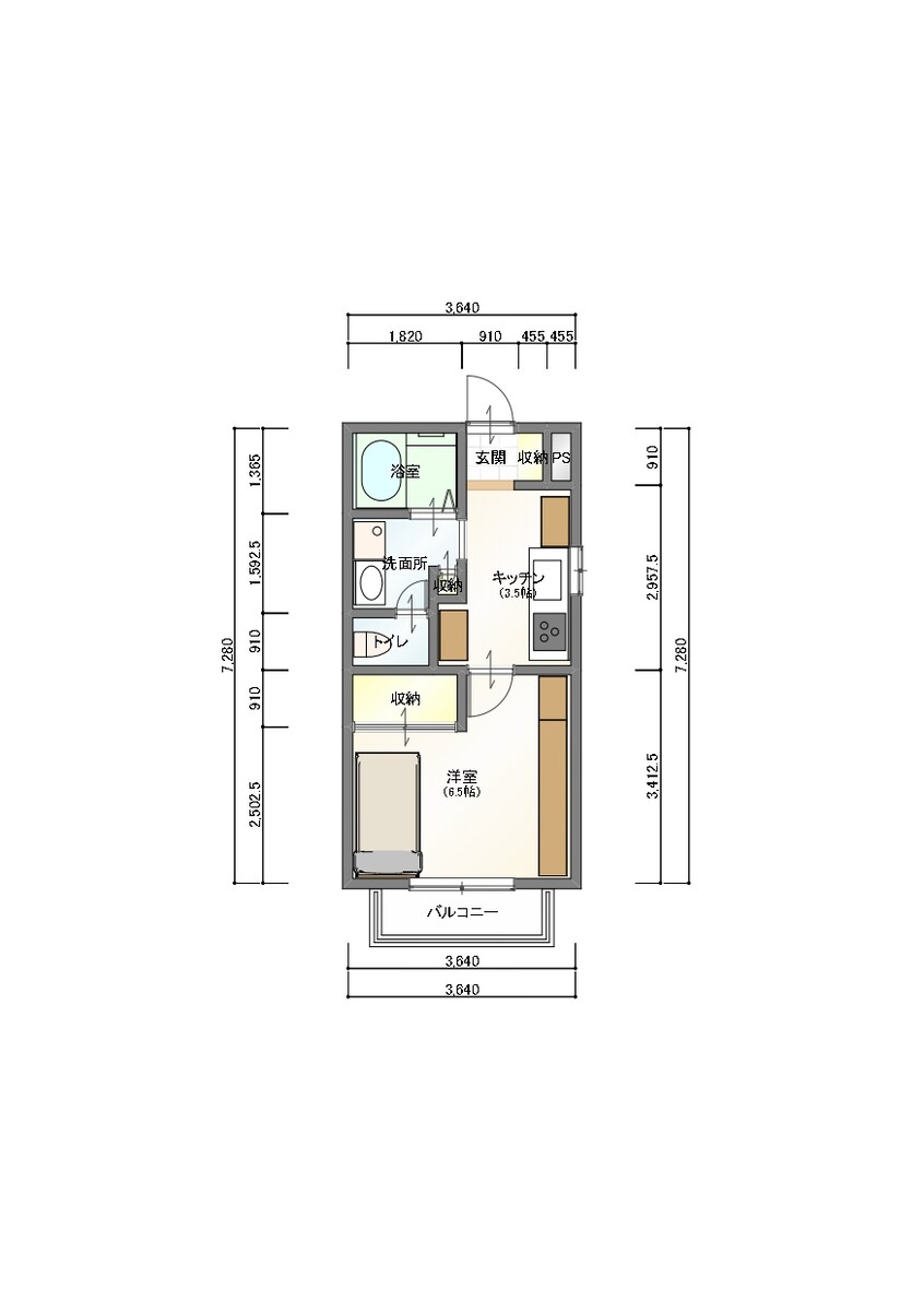 間取図 MINKA西棟