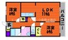 山陽本線（中国）/倉敷駅 徒歩29分 2階 築23年 2LDKの間取り