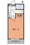 カランドリエ松島 1Kの間取り