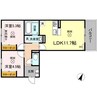 ラ フィオーレ 2LDKの間取り