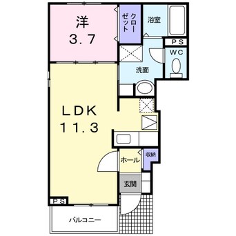 間取図 ハナミズキ　Ｂ