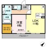 ルナⅢ 1LDKの間取り