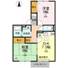 メゾン・エスポワール　Ａ棟 2DKの間取り