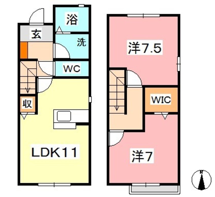 間取図 ローズコート
