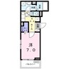 グリーンベル　Ⅱ 1Kの間取り