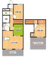 朝日プラザ倉敷ミレニアム 3LDKの間取り