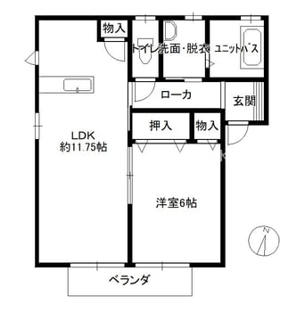 間取図 メゾン倉敷川