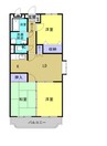 ファミーユK・A・Y 3LDKの間取り
