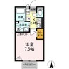 サンシャインパレス　C棟 1Kの間取り