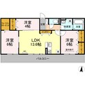 シャトル春水 F棟の間取図