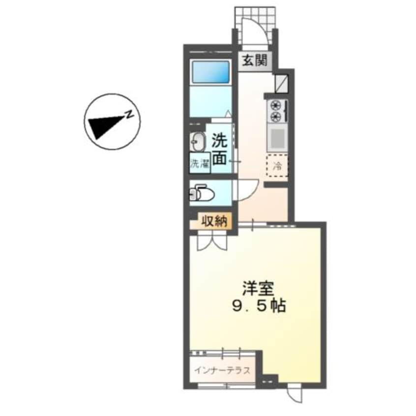 間取図 コーポレーヴ高松Ⅰ