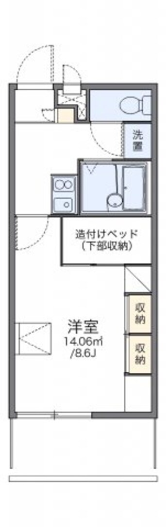 間取図 レオパレスコンフォール石橋Ａ