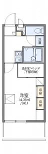 レオパレスコンフォール石橋Ａ 1Kの間取り