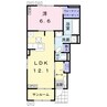 フローレス 1LDKの間取り