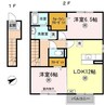 メルベイユ 2LDKの間取り