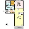 メナージュ 1LDKの間取り