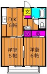 アメニティハイツ　Ｂ 2DKの間取り