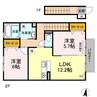 トゥールモンド 2LDKの間取り