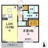 プリマヴェーラ酒津 1LDKの間取り