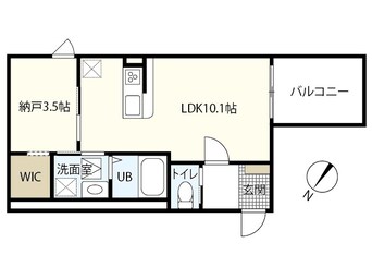 間取図 CUORE大福