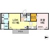 ベイブランシェ浜町 1LDKの間取り
