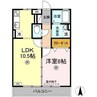 ソレイユ水江　 1LDKの間取り