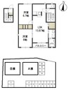 ハピネス　B棟 2LDKの間取り