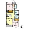 ソレイユ　Ａ棟 2LDKの間取り