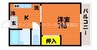 メゾンミヤモト 1Kの間取り