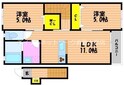 リバーサイド藤田C棟の間取図