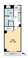 NMB.B.新倉敷 1Kの間取り