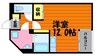 山陽本線（中国）/中庄駅 徒歩2分 1階 築19年 1Rの間取り