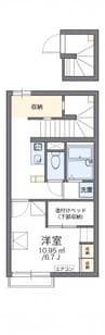 レオパレスＦＵＺＩＭＯＮ　Ａ 1Kの間取り