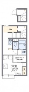 レオパレスＦＵＺＩＭＯＮ　Ａ 1Kの間取り