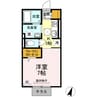 レイ　ヴェレーナ 1Kの間取り