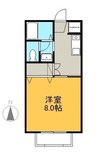アルバビエントB 1Kの間取り