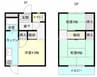 難波住宅 3Kの間取り
