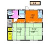 熊代アパート 2DKの間取り