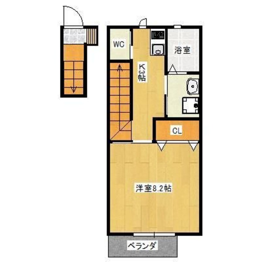 間取図 Ｋｉｃｋｙ　ｅｋｅｒ（キッキーエーカー）