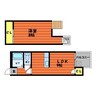 アルファムーンリョーツー 1LDKの間取り