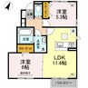 ルーチェ 2LDKの間取り