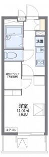 レオパレスサンフラワー中庄 1Kの間取り