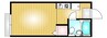 メゾンアルスＢ 1Rの間取り