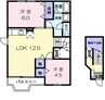 ヴィラフロ－ラＢ 2LDKの間取り