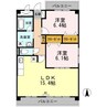 Ｋーｃｉｔｙ葦高 2LDKの間取り