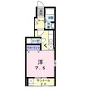 Ｎｅｏ　Ｃｉｔｙ庭瀬 1Kの間取り