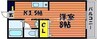 山陽本線（中国）/北長瀬駅 徒歩20分 2階 築21年 1Kの間取り