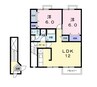 ＰＲＩＮＣＥ　ＣＯＵＲＴ　Ａ 2LDKの間取り